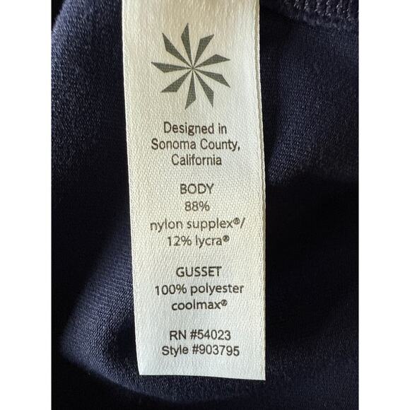 Athleta Revelation Yoga Pants Womens Small Flared Leg Pull On Blue Stretch Nylon - Picture 8 of 9